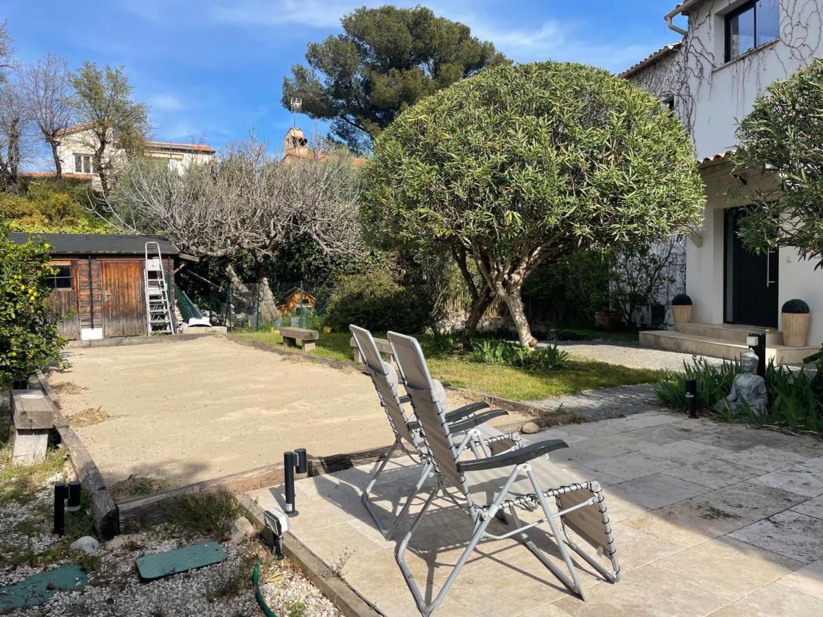 Sublime Haut De Villa Apercu Mer /Hippodrome / Cagnes-sur-Mer Ngoại thất bức ảnh